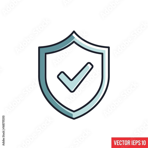 Free Download Secure Shield Icon Approved Protection and Safety Checkmark - GFXLoad
