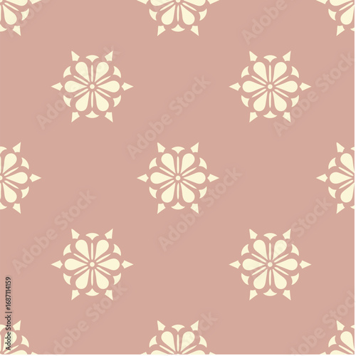 Seamless Pattern Floral Vector Background