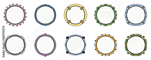 Artistic Hand Drawn Vector Sketch Border