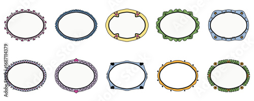 Artistic Hand Drawn Vector Sketch Border