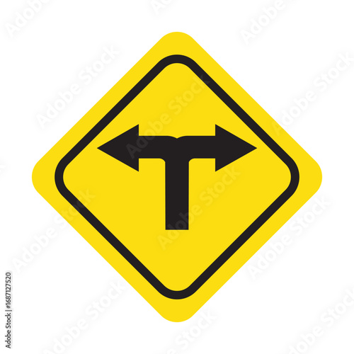 traffic sign vector, highway warning