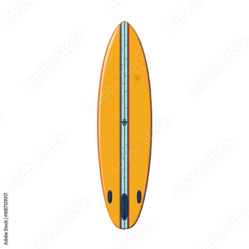 Flat colored surfboard illustration 