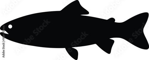 Wild Trout Vector Icon for Outdoor Adventure Logos