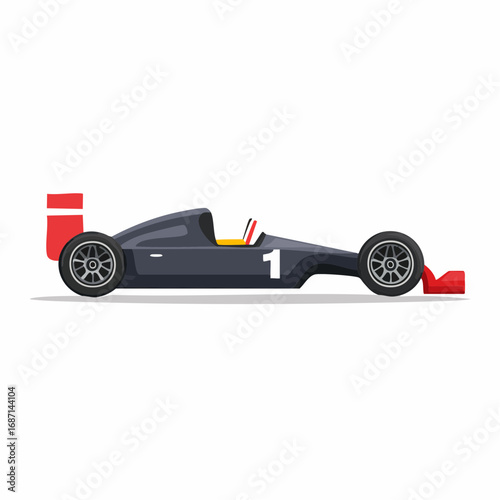 Illustration of a sleek racing car design