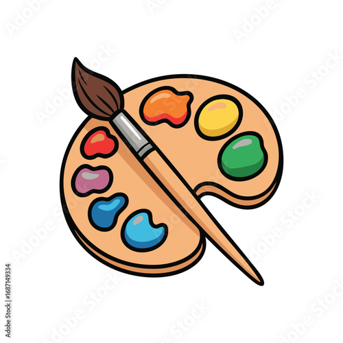 Paint Palette Brush
