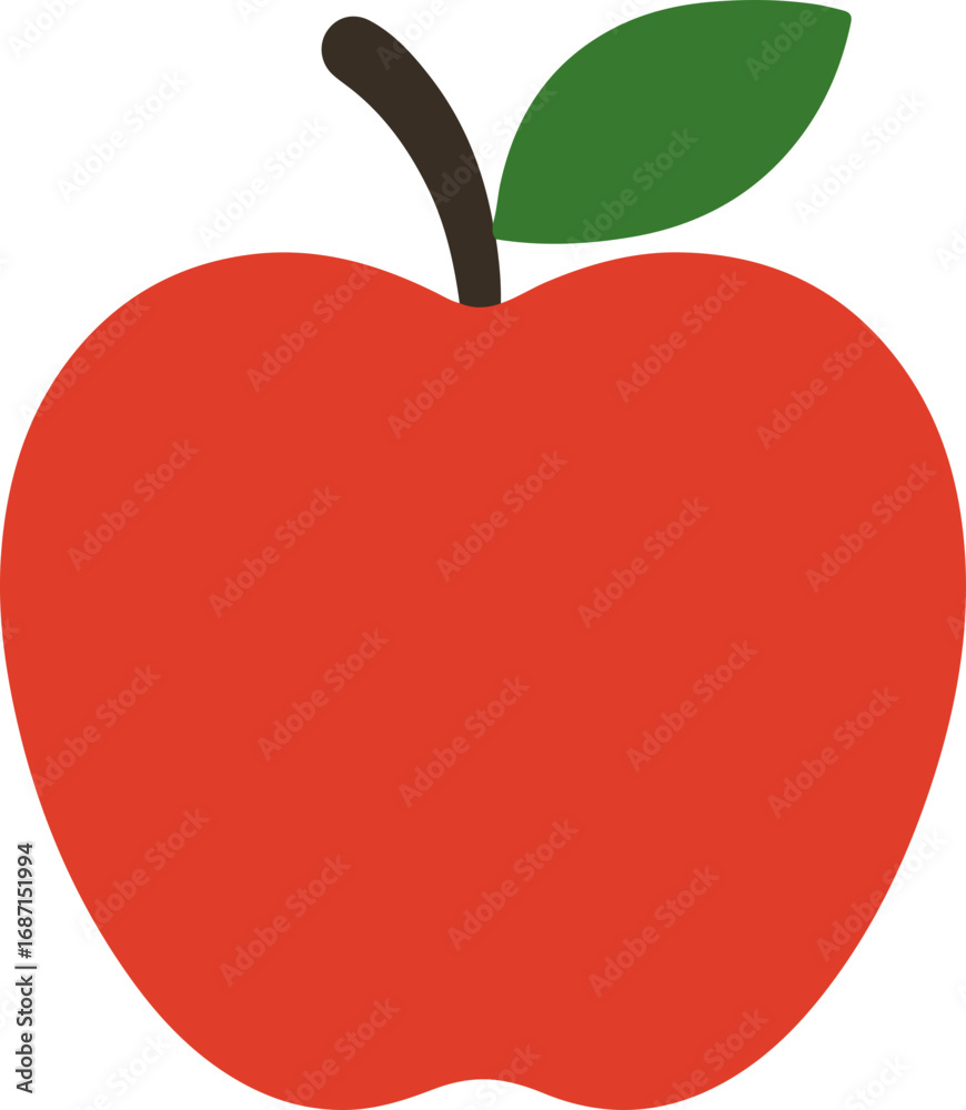 Fototapeta premium red apple vector illustration