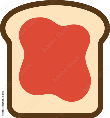 vector illustration of a plate of food