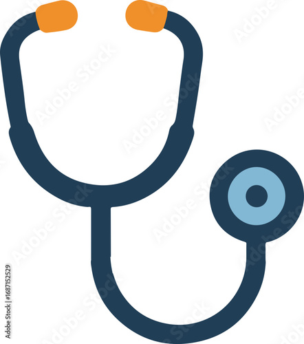 Stethoscope Illustration: A modern, clean illustration of a stethoscope, highlighting its role in healthcare.
