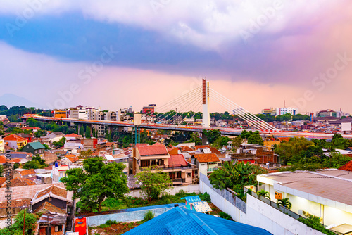 Pasupati Bridge or Pasupati Overpass in Bandung, West Java, Indonesia