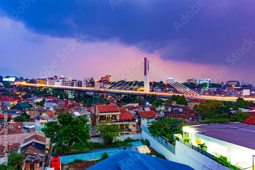 Pasupati Bridge or Pasupati Overpass in Bandung, West Java, Indonesia