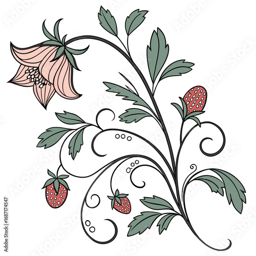 Strawberry Floral Design