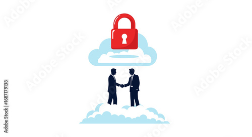 Secure cloud deal sealing handshake between business partners for data protection and privacy solutions