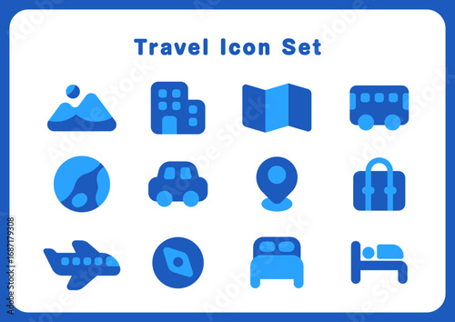 旅行アイコンセット｜Travel Icon Set