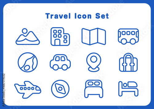 旅行アイコンセット｜Travel Icon Set