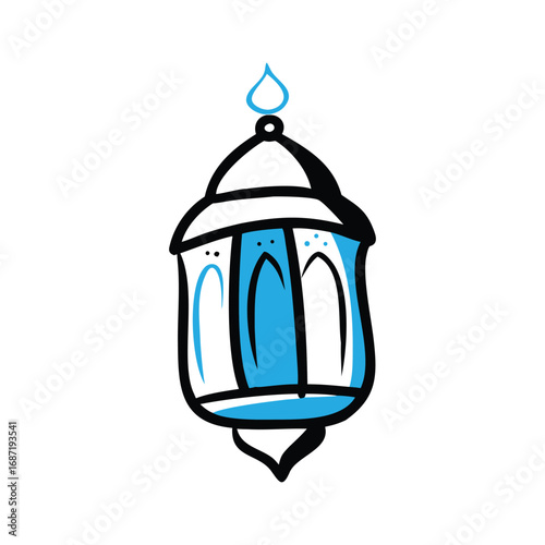  Lantern Doodle Hand Drawn Ramadan Light Cartoon Vector