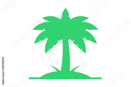green palm tree