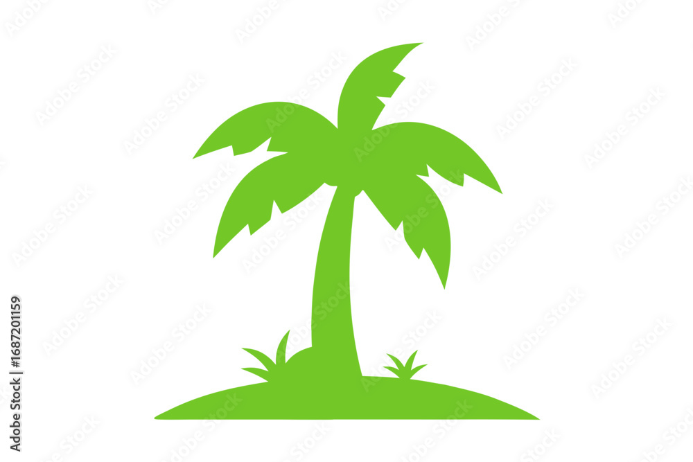 Obraz premium palm tree vector illustration