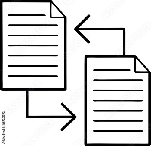  File Transfer outline icon 
