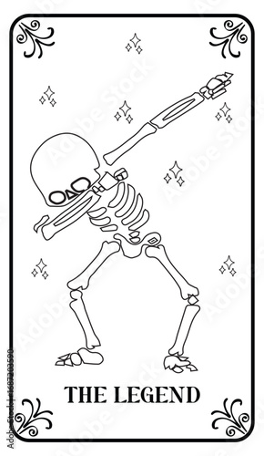 "Mystical Tarot Card Illustrations Bundle – Vintage Skeleton & Occult Designs"
