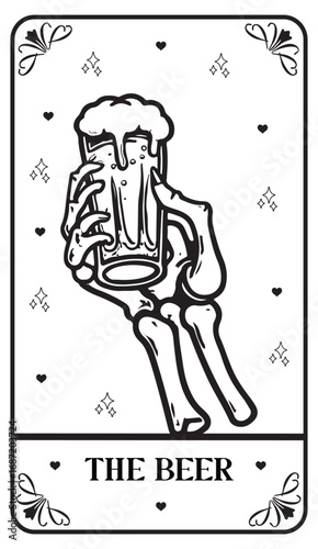 "Mystical Tarot Card Illustrations Bundle – Vintage Skeleton & Occult Designs"