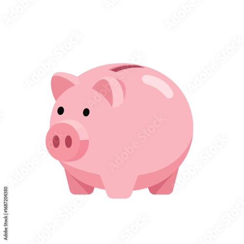 Pink Piggy Bank with Coin Slot for Savings