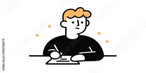 An illustration of a person...