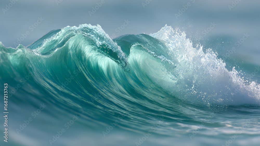 Fototapeta premium Environmental and Nature Themes: Employed by environmental organizations or in articles about ocean conservation, power, or climate.