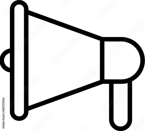 Megaphone Loudspeaker vector icon 