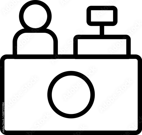 Reception vector icon 