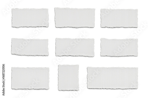 Torn Paper Rips & Strips – Isolated PNG Collection