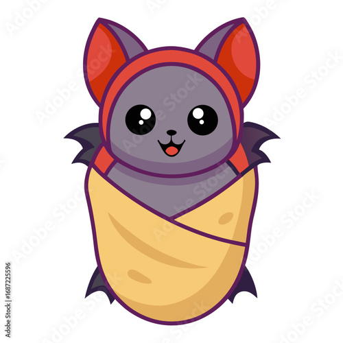 Cute bat vector