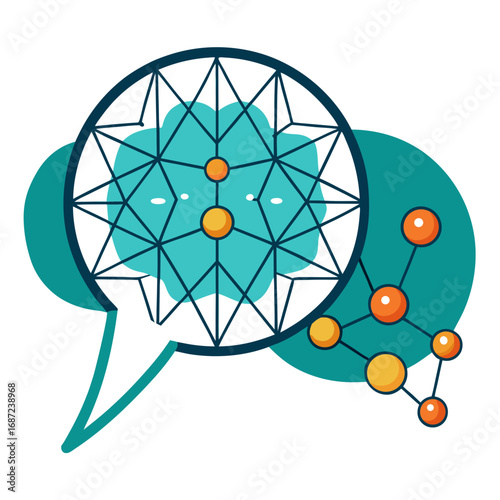 vector illustration of a molecule