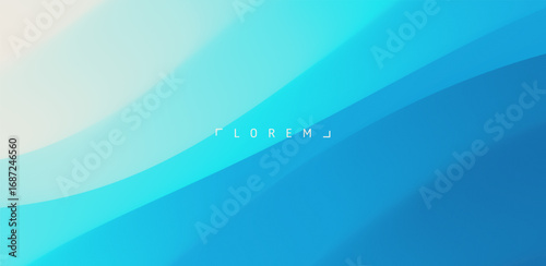 Surface of water. Blue abstract background. Ocean or seascape. Realistic landscape with waves. Cover design template. 3d vector illustration for banner, flyer, poster or brochure.