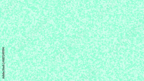 Detailed geometric pattern of interconnected triangles in light green and black for background or design use featuring complexity and precision