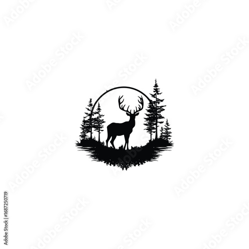 deer silhouette vector