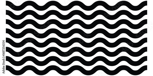  Dark vector wavy line set. Background line icon set. Isolated ornament graphical vector icons. Decoration pattern line.  Modern artistic design. Parallel line design set. 
