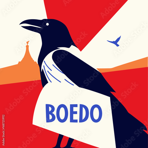 penguin with flag of canada