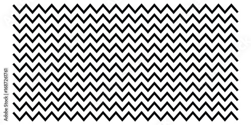 Zigzag isolated line set on white background.  Dark vector wavy line set. Background line icon set. Isolated ornament graphical vector icons. Decoration pattern line.  EPS 10. 