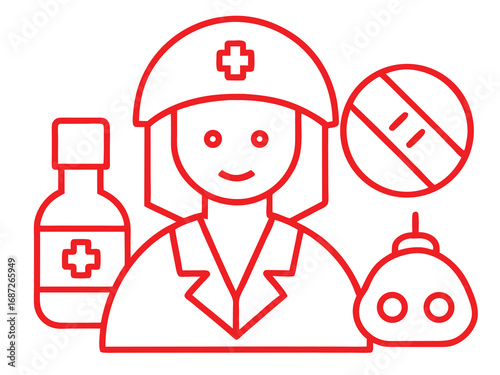 Medical and healthcare icons set,Professional medical icons set for healthcare innovation and digital health solutions