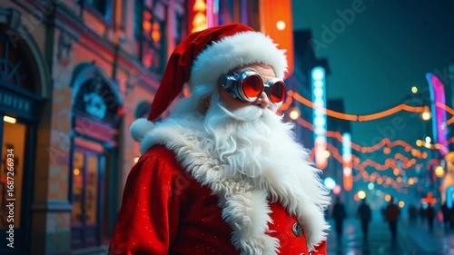 Santa Claus in the city