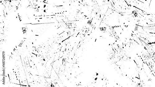 Black and White Abstract Grunge Texture. Distressed Background Illustration.