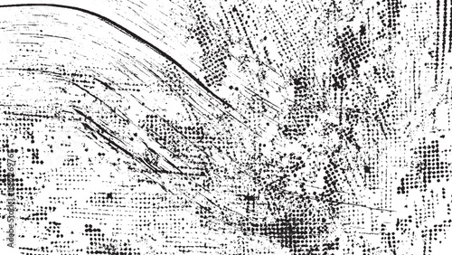 Abstract Grunge Texture Background. Black and White Distressed Illustration.
