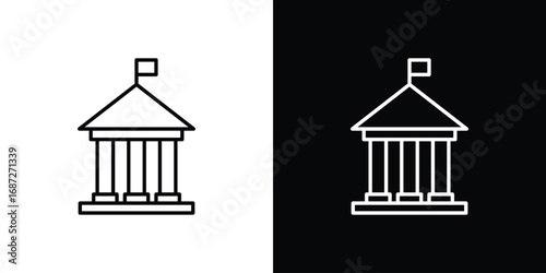 University icon design elements pack. Vector symbols for UI Designs