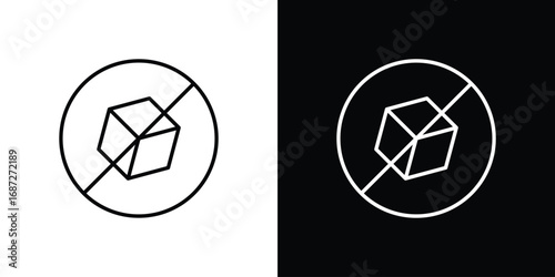 Sugar free icon design elements pack. Vector symbols for UI Designs