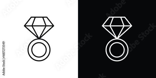 Ring icon design elements pack. Vector symbols for UI Designs