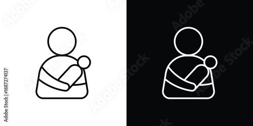 Postnatal care icon design elements pack. Vector symbols for UI Designs