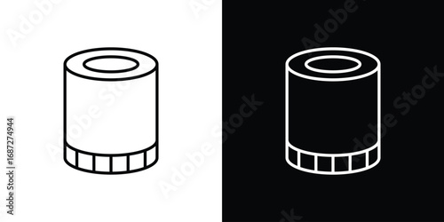 Oil filter icon design elements pack. Vector symbols for UI Designs