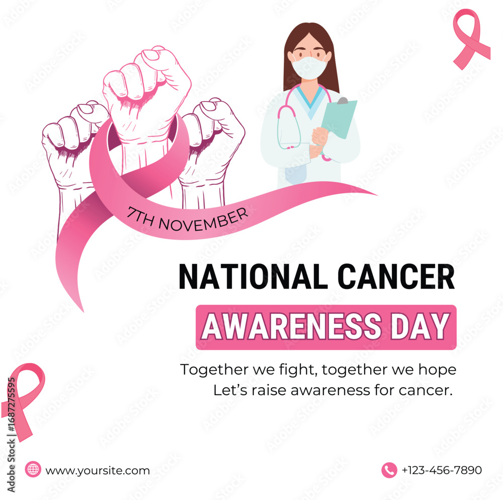 Fototapeta premium National Cancer Awareness Day