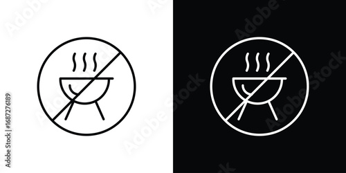 No grill sign design elements pack. Vector symbols for UI Designs