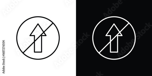 No entry sign design elements pack. Vector symbols for UI Designs